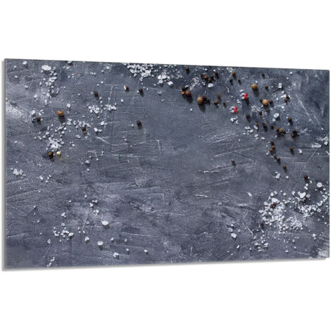 Glas Herdschutzplatte 80x52 Schiefer