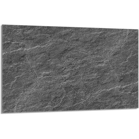 Glas Herdschutzplatte 80x52 Schiefer