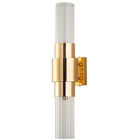 Glas & Messing - Single Tube Wall - Wandleuchte 45cm