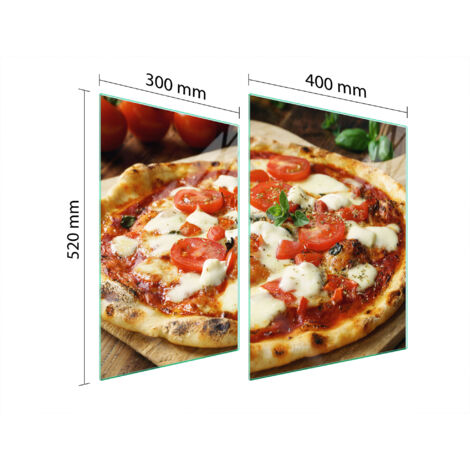 GLAS-SCHUTZPLATTE FÜR HERD 70x52 PIZZA