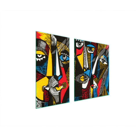 GLAS-SCHUTZPLATTE FÜR HERD 90x52 POP ART.