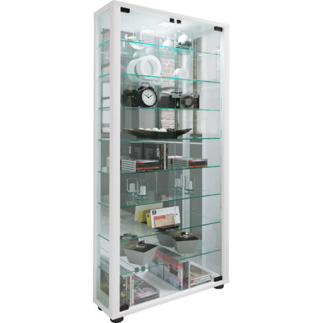 Glas Stand Vitrine Lumo Maxi Spiegel