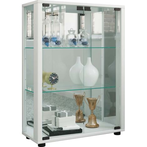Glas Stand Vitrine Sintalo Spiegel
