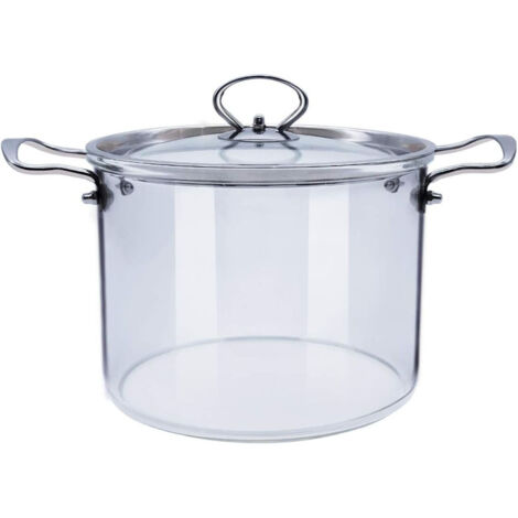 Glas-Suppentopf mit Deckel Klarglas-Suppentopf (3,5 l)