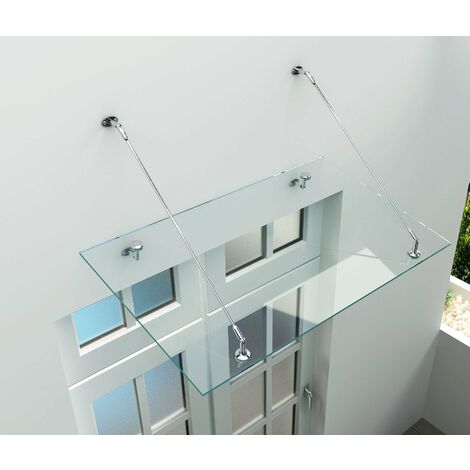 ALPHABAD Glas-Vordach 120 x 90 cm