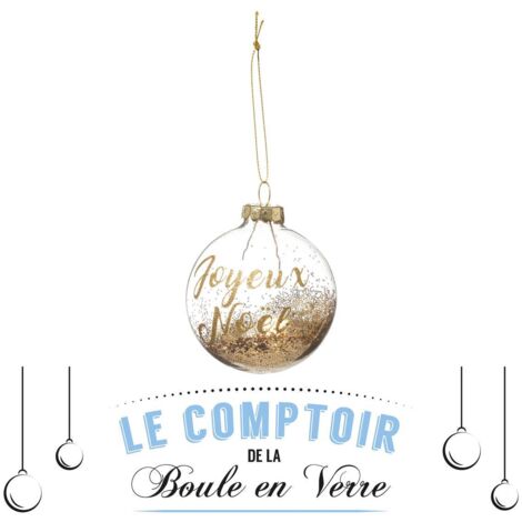 Glas-Weihnachtskugel 70 mm Goldgelb - Atmosphera créateur d'intérieur
