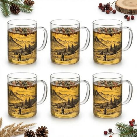 Glasbecher-Set „Stadt Zakopane“, 400 ml, 6er-Pack