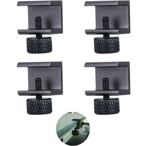 Glasbett-Clipteile, Glasregalhalterung, 3D-Drucker-Aluminiumlegierung-Heißbett-Glasplattform-Montagehalterung, verstellbares 3D-Druckerzubehör MUMU