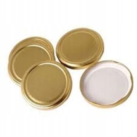 Glasdeckel, gold, Durchmesser 66 mm / 10 Stk.