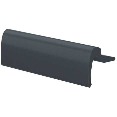 Glasfalzgriff Terassentürgriff Balkontürgriff aus Aluminium Anthrazit RAL7016