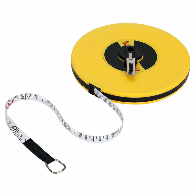 Image of Gotrays - Fiberglas-Bandmaß, Vermessungsgeräte mit langer Rolle, 50-Meter-Linealwerkzeuge
