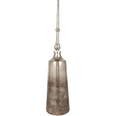 Glasflasche mit Aluminiumdeckel, 20 x 20 x 91 cm