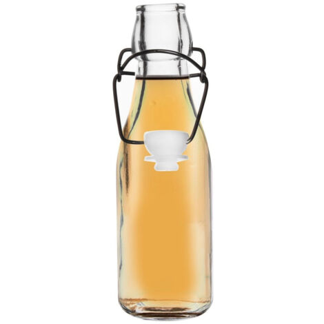 Glasflasche mit Clip 290 ml