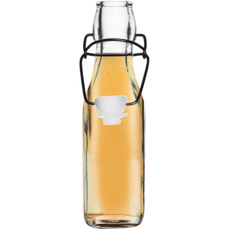Glasflasche mit Clip 290 ml