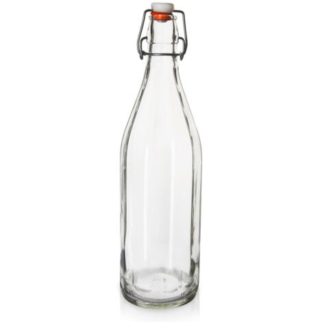 Glasflasche mit Clip 750 ml