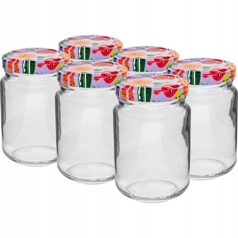 Glasgefäß mit Schraubverschluss TO fi53 156ml - 6 Stk