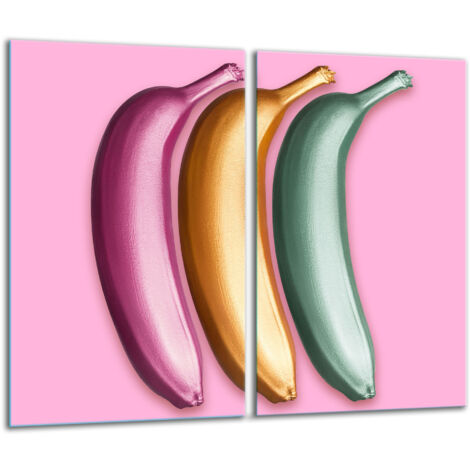GLASHACKARTON 2X 30X52 BANANEN