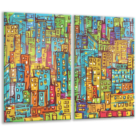 GLASHACKARTON 2X 30X52 STADT