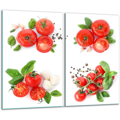 GLASHACKARTON 2X 30X52 TOMATEN