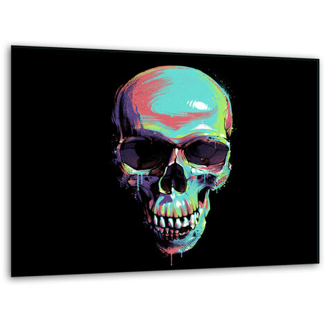 Glashackkungsbrett. 40x30 Schädelstand