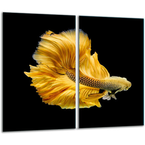 Glashakkungsbrett 2x 30x52 Fisch
