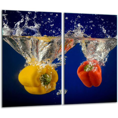 Glashakkungsbrett 2x 30x52 Paprika