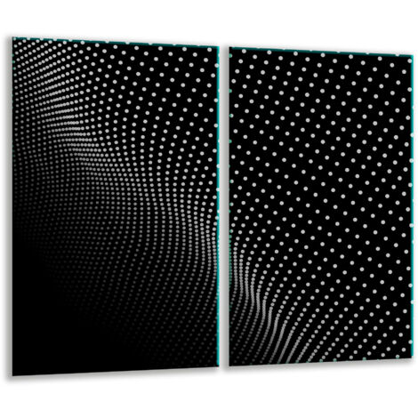 Glashakkungsbrett 2x 30x52 Schwarz