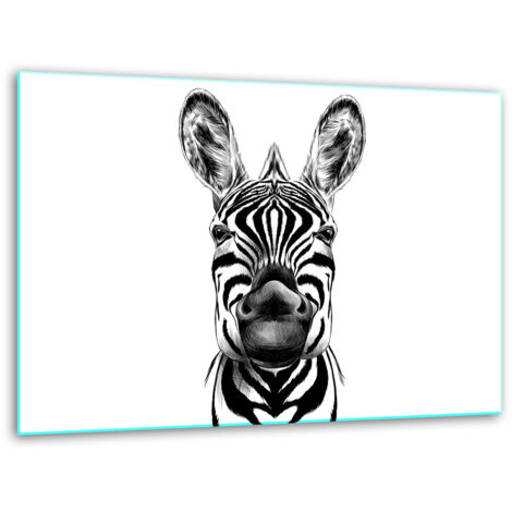 Glashakkungsbrettänder 40x30 Zebra