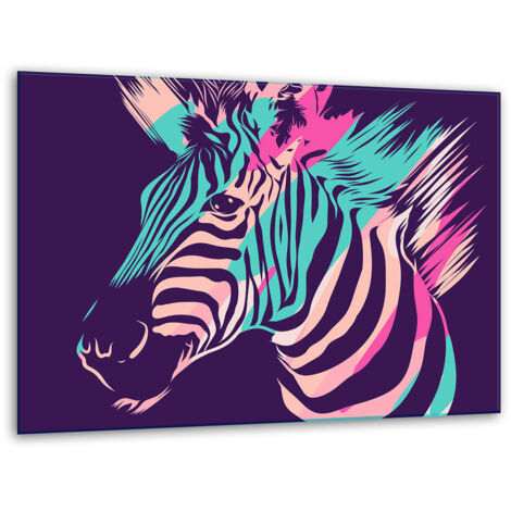 Glashakkungsbrettänder 40x30 Zebra