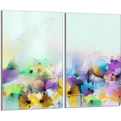 Glasherdplattenschutz 2x30x52 Blumen