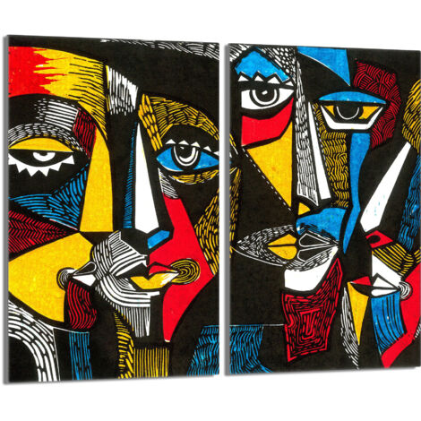 Glasherdplattenschutz 2x30x52 Pop Art