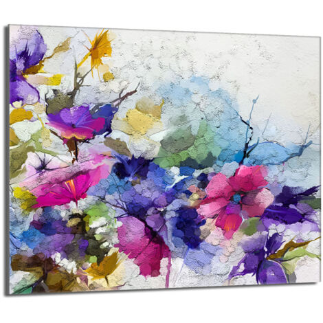 Glasherdplattenschutz 60x52 Blumen