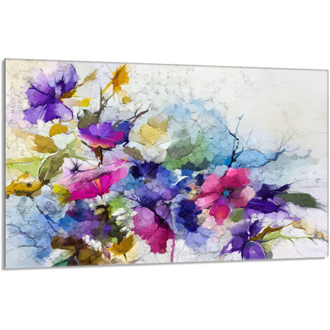 Glasherdplattenschutz 80x52 Blumen