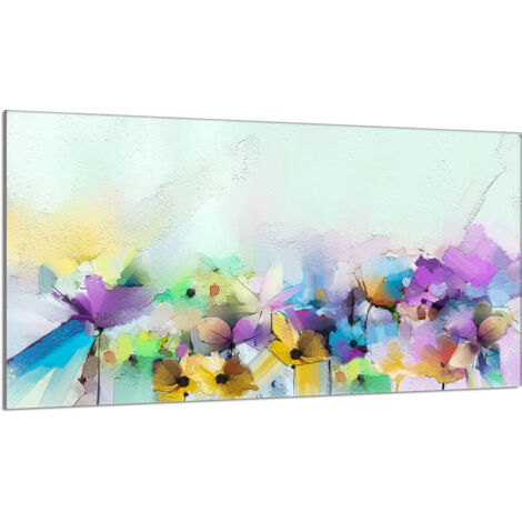 Glasherdplattenschutz 90x52 Blumen