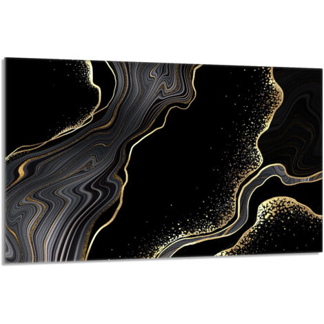 Glasherdschutzplatte 80x52 Marmor
