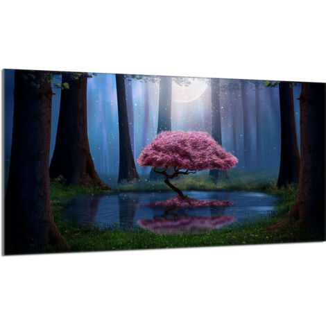 Glasherdschutzplatte 90x52 Baum
