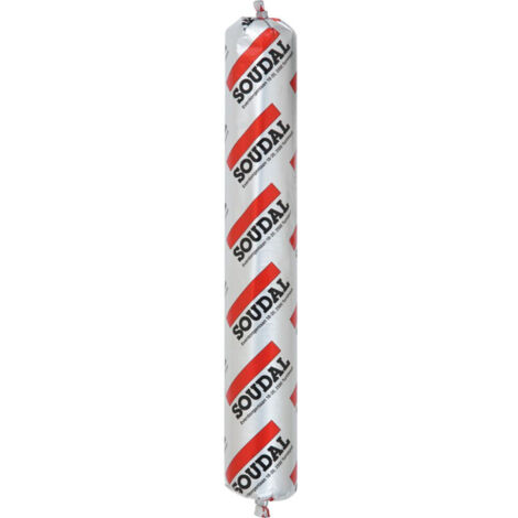Glaskit TS - Mastic polymère hybride recouvrable - Soudal - Poche de 600 ml Brun