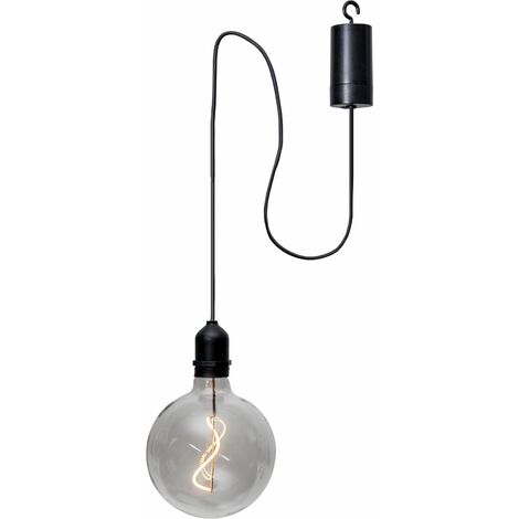 Glaskugel Bowl, klares Glas, 1 ww LED, 12,5x18cm