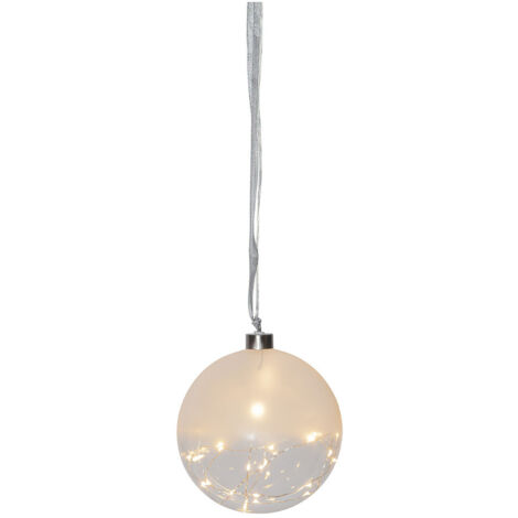 Glaskugel "Glow", ca. 15 cm Ø, transparent