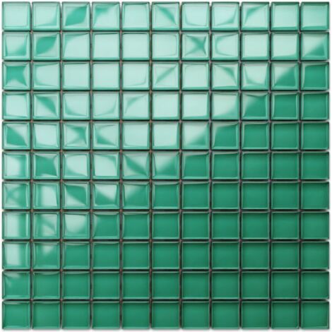 Glasmosaik für Badezimmer Küche  30 x 30 cm - Verdant Fields