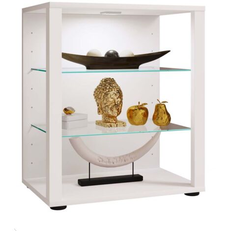 GlasolS Vitrinenschrank 3 Ablagen weiß.