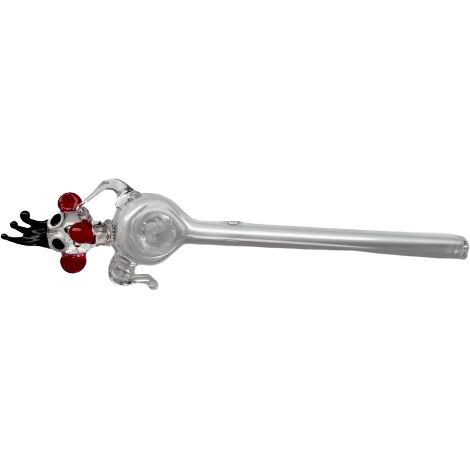Glaspfeife mit Clown 14,5 cm - Eleganter Glaslöffel