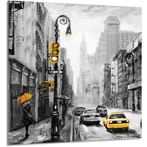 GLASPLATTE FÜR KÜCHE 60x65 City