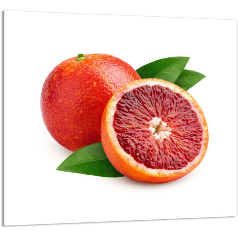 GLASPLATTE FÜR KÜCHE 65x60 Grapefruit