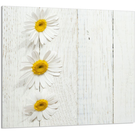 GLASPLATTE FÜR KÜCHE 65x60 Holz