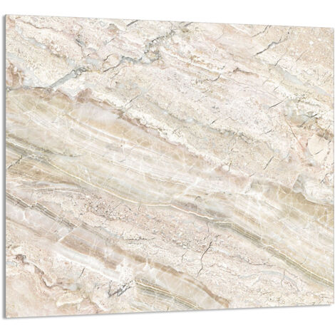 GLASPLATTE FÜR KÜCHE 65x60 Marmor