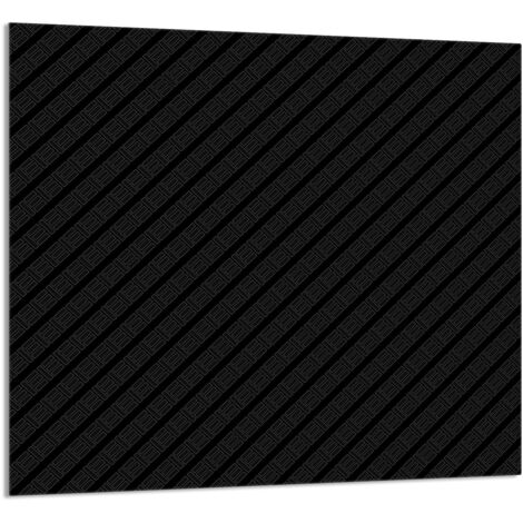 GLASPLATTE FÜR KÜCHE 65x60 Schwarz