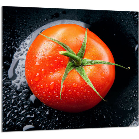 GLASPLATTE FÜR KÜCHE 65x60 Tomate