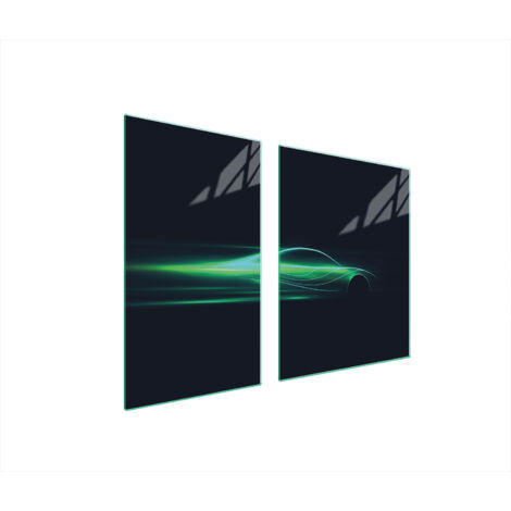 GLASPLATTE und SCHNEIDEBRETT 100x52 AUTO