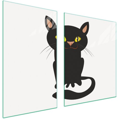 Glasplatte und Schneidebrett 100x52 CAT